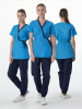 Костюм женский MedLine Арина (тк.Смесовая,120), т.синий/ярко-голубой