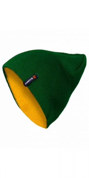 Шапка Brodeks Light Bicolor зеленый-желтый