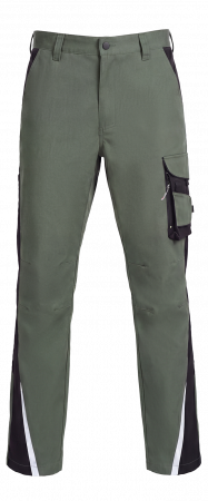 Брюки ProfLineLeader (тк.Хлопок/Спандекс,260), хаки/черный